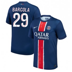 Paris Saint-Germain Bradley Barcola #29 Hemmatröja 2024-25 Kortärmad